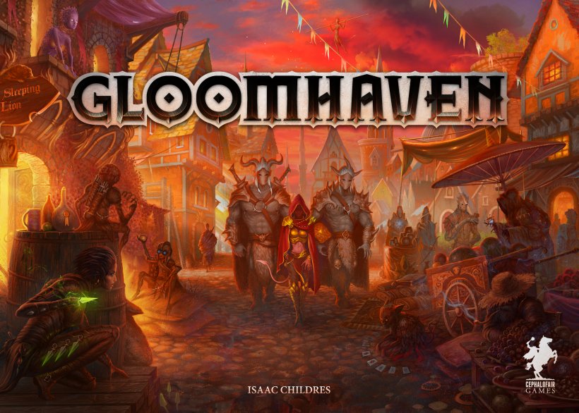 Copertina di Gloomhaven, gioco coperativo