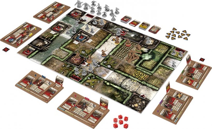 Setup per 6 giocatori di Zombicide: Green Horde