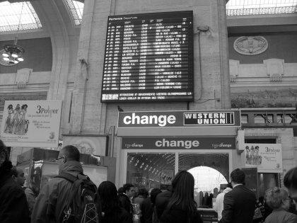 ritardo alla stazione